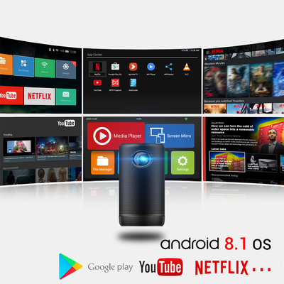 4K ασύρματοι μίνι προβολείς DLP αρρενωπών 9 οδηγήσεων προβολέων με τον ΥΨΗΛΉΣ ΠΙΣΤΌΤΗΤΑΣ τρόπο ομιλητών