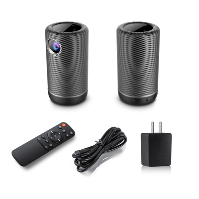 Με μπαταρίες προβολέας τσεπών Pico DLP με WiFi Bluetooth 150 μονάδα λούμεν Ansi